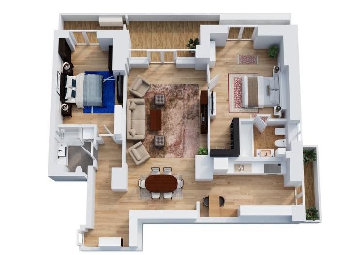 Apartament spațios 3 camere | Sos. Nordului | Terasă | Parcare subterană - Poză 1