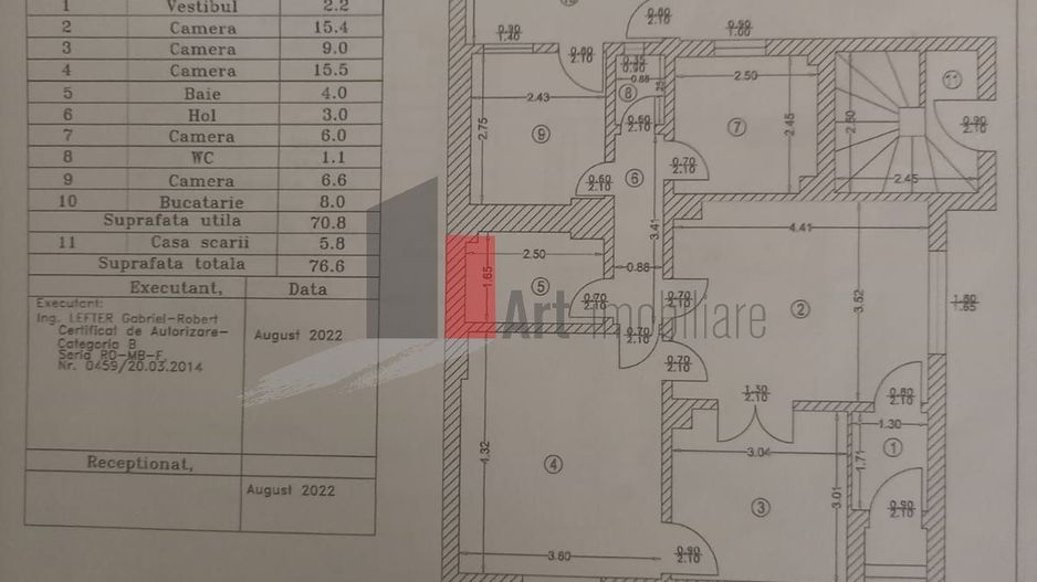 Apartament in vila - Schiță 9