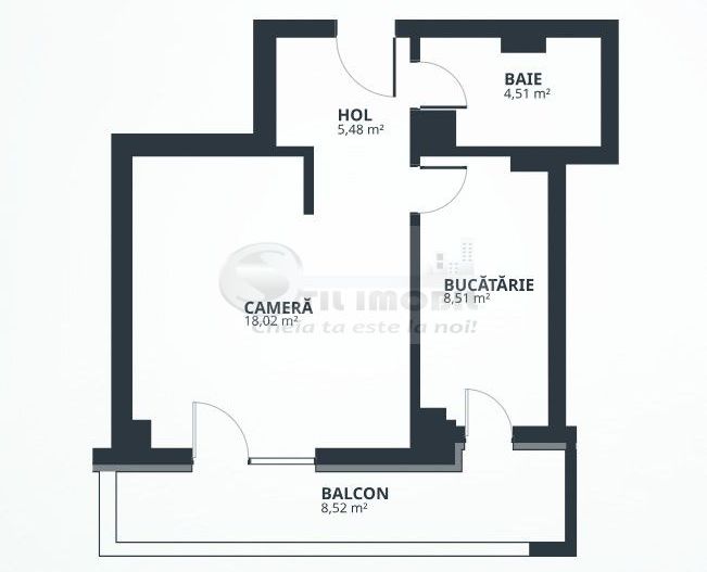 BLOC NOU! Ap. cu o camera decomandat Tatarasi 45 mp 82.660 euro+TVA - Poză 6