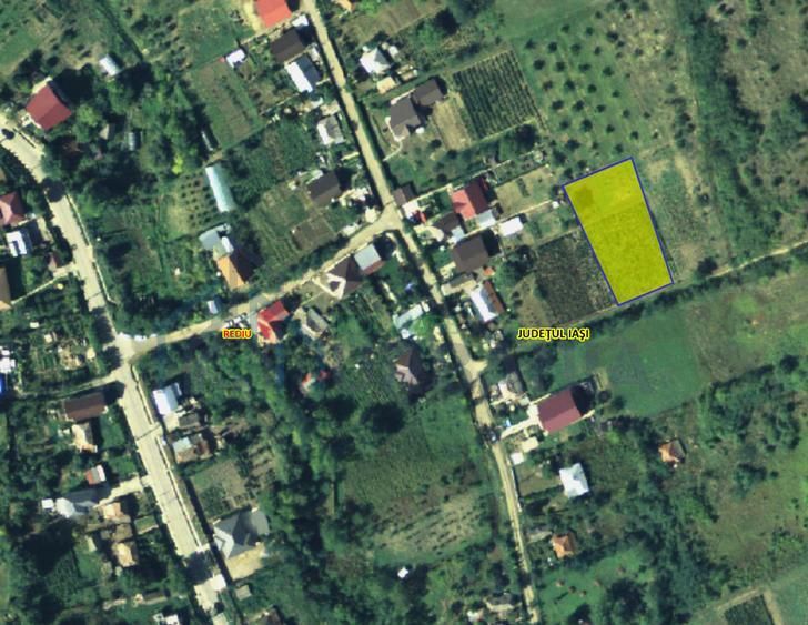 🏡 Teren intravilan 1308 mp Rediu | 9 min (5.8km) Copou / 9 min (5.8km) Pacurari - Poză 1