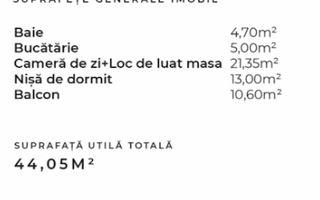 Apartament 2 camere, 44 mp, semifinisat, zona Autogara Beta - Poză 2