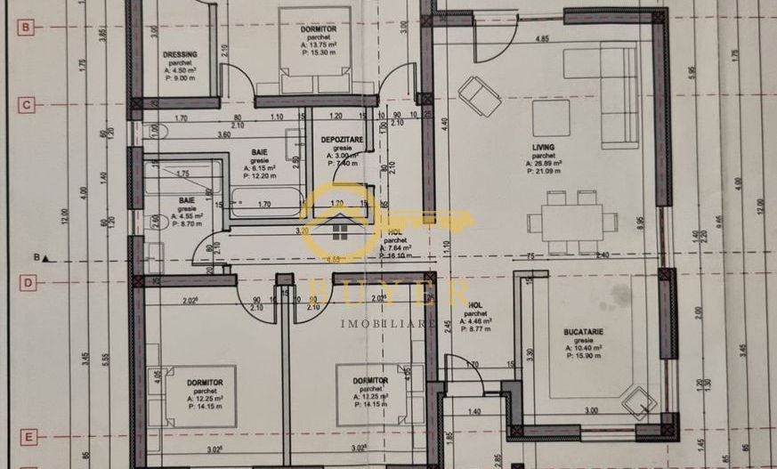 Casa superba pe un nivel, arhitectura deosebita- Teren 500mp - Poză 3