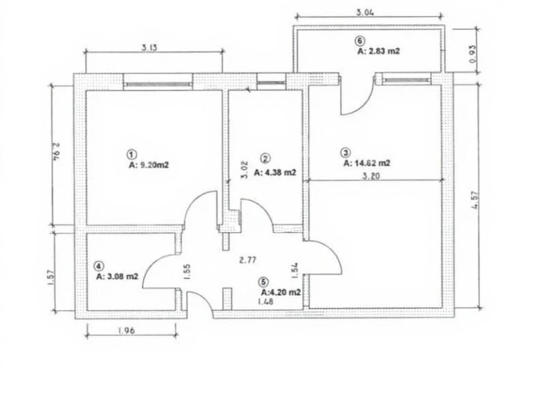 Vânzare, apartament, 2 camere, mobilat, parcare inclusă, Berceni - Schiță 8