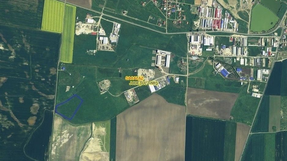 Sacalaz Timiș de vânzare Teren intravilan industrial PUZ, 26606 mp - Poză 1