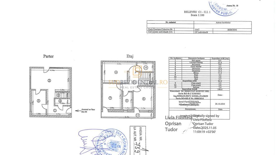 Vila P+1+Pod cu 4 camere, curte si parcare | Comuna Berceni - Schiță 19