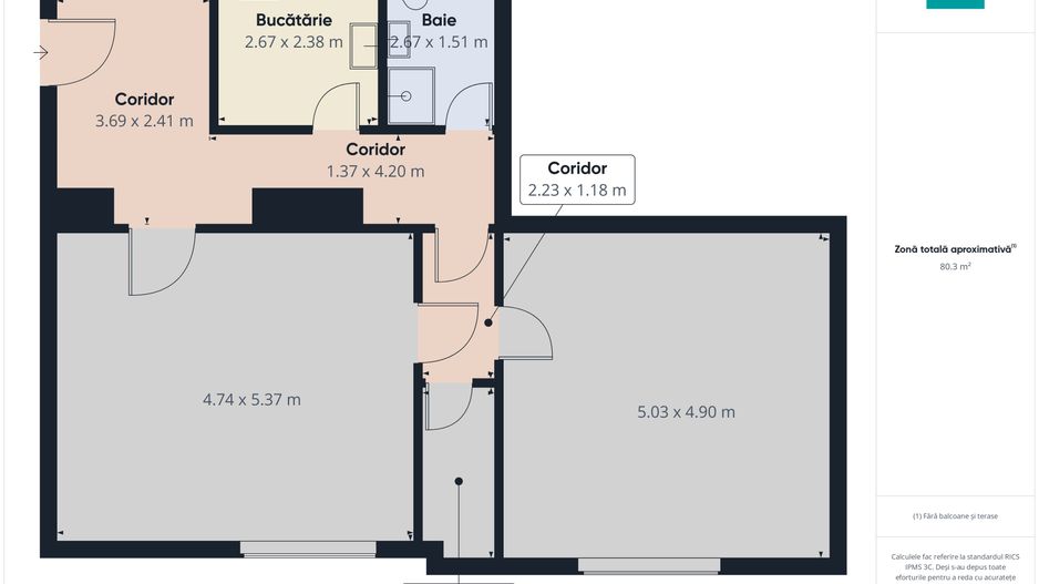 Apartament de închiriat cu 2 camere central, Arad - Poză 7