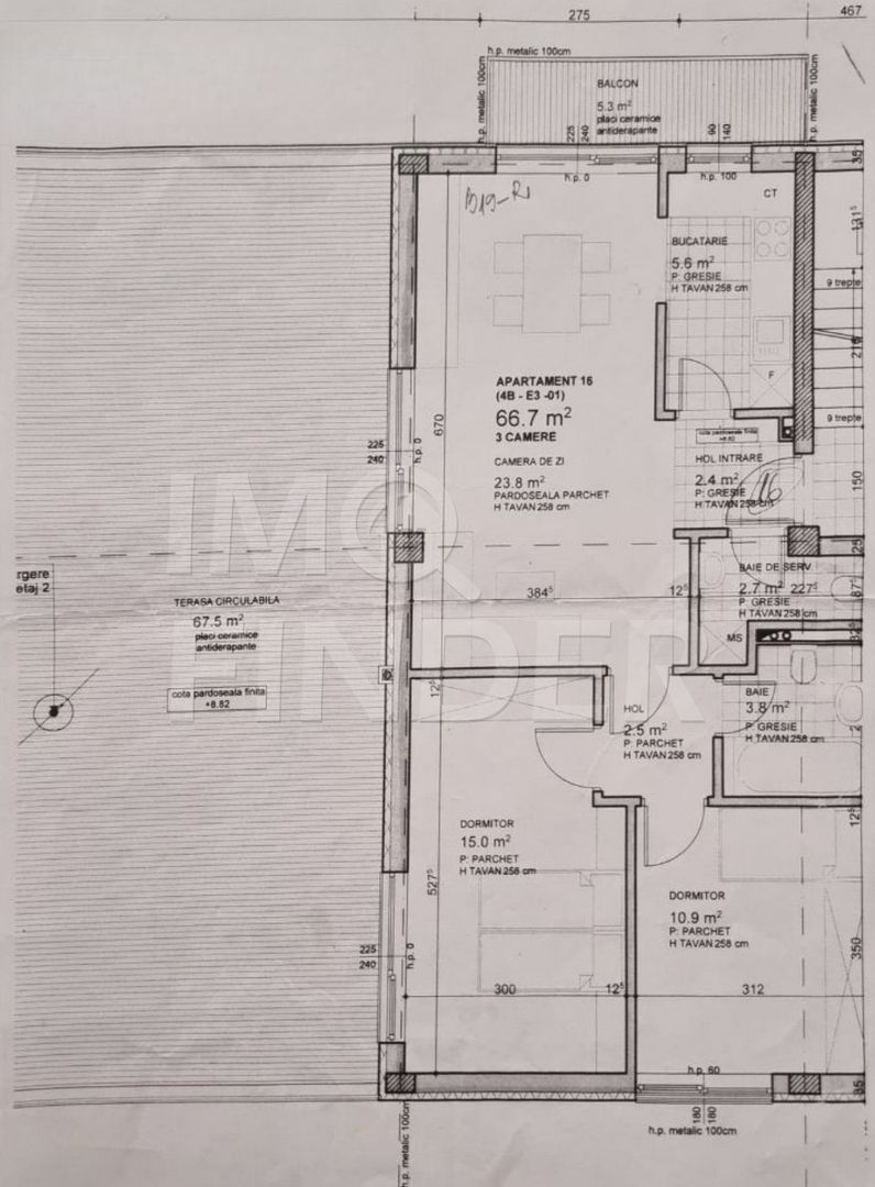 Vânzare 3 camere, imobil nou Andrei Mureșanu, terasă 67 mp, garaj inclus - Poză 6