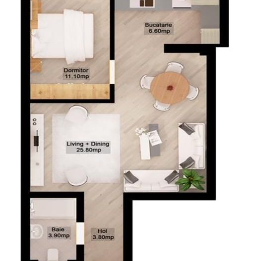 2 camere || Dorobanti Beller - Schiță 9
