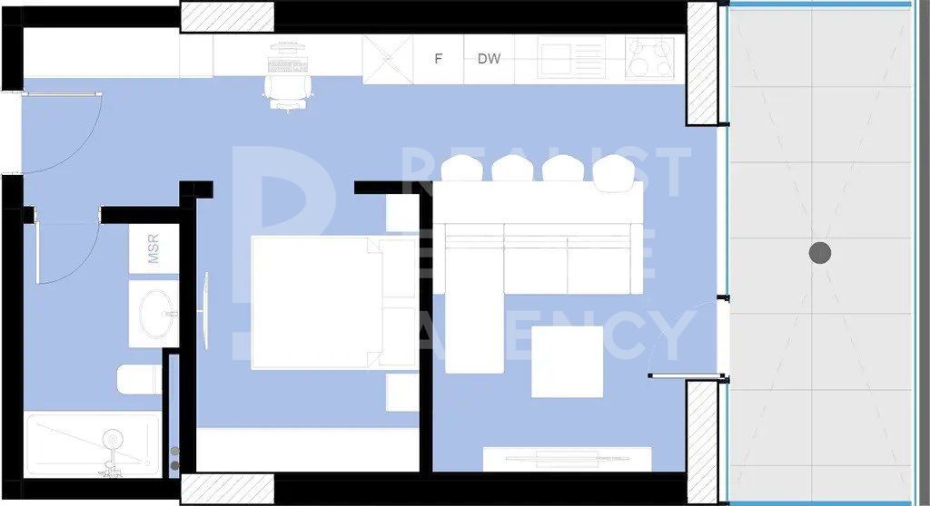 Vânzare, studio, vedere la mare, Mamaia Nord - Schiță 10