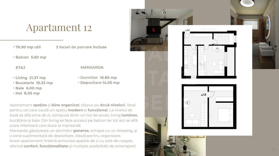 Vânzare, apartament, 3 camere, Giroc, Timiș - Poză 2