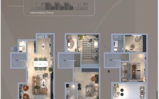 Vila moderna (capat) 4 camere + birou, complex nou | Pipera - Poză 7