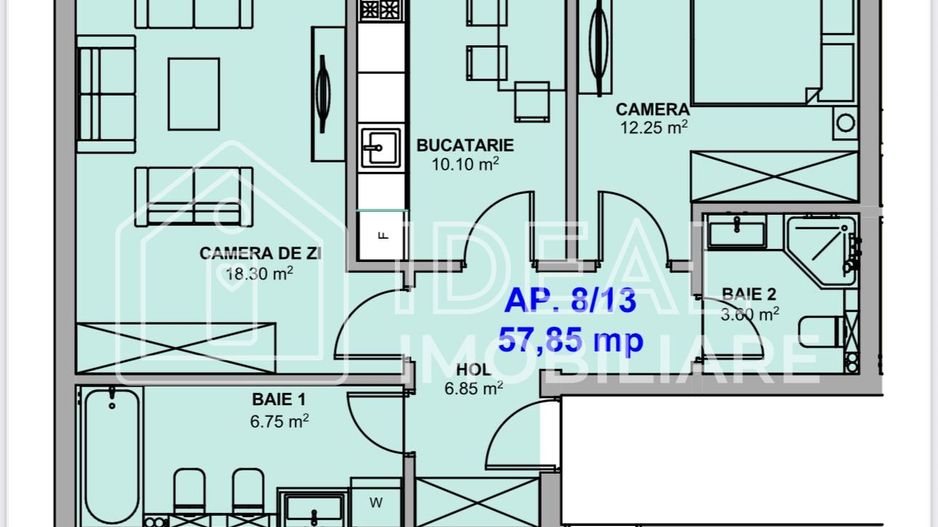Apartament cu 2 camere de vânzare – Doamna Stanca - Poză 10