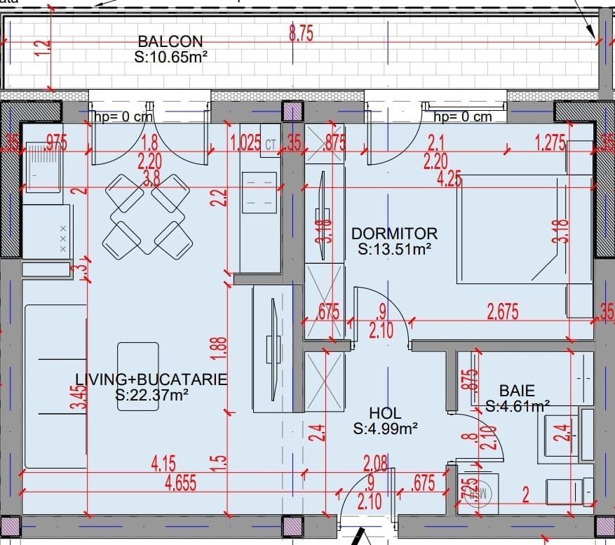 Oferta Lansare 2 camere bloc boutique  parcul Teilor - Schiță 5