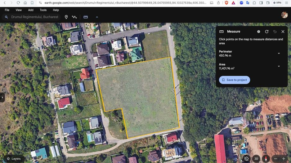 Teren Intravilan 11.401 mp Sectorul 1, Drumul Regimentului 91-93 - Poză 1