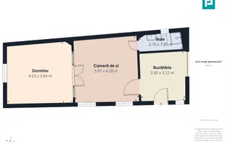 Apartament cu 2 camere, la casă, zona Drăgășani - Poză 21