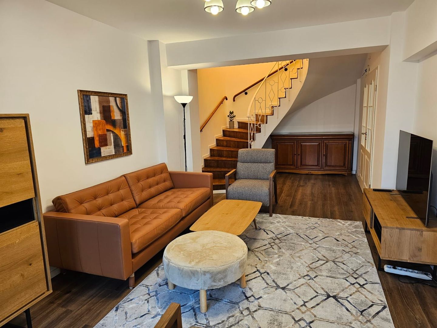 Duplex luxos 3 camere, 130 mp, complet mobilat pretabil birou - Poză 1