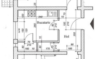 Apartament 2 camere – Iancului, 52 mp, decomandat, centrală proprie - Schiță 8