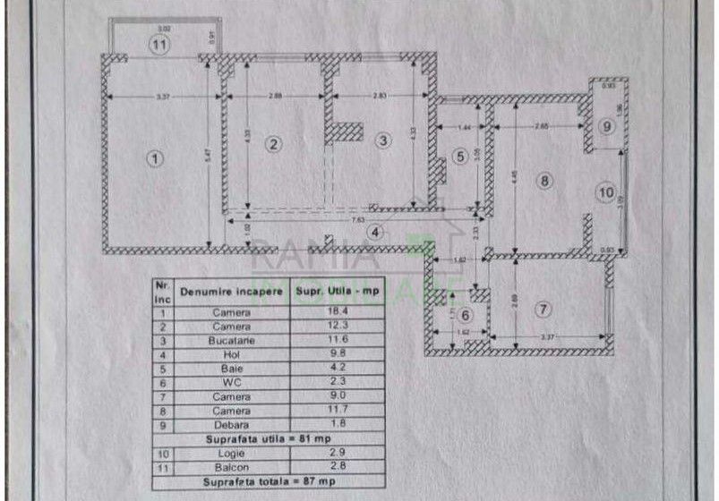 Apartament 4 Camere Decomandat  ,87 mp ,2 Parcări, boxa - Poză 8