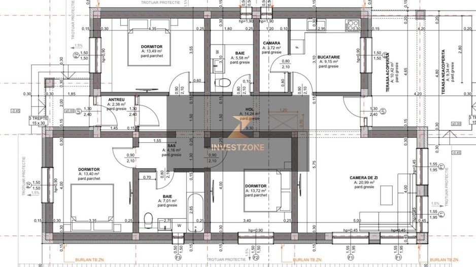 Case premium finisate în alb 120 mp utili Biharia - Poză 3