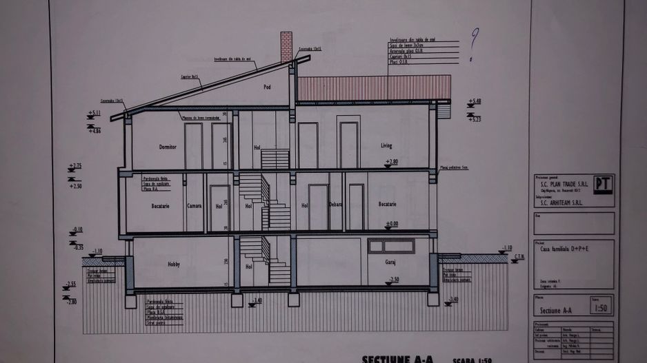 9 camere, 5 bai, spatiu hobby, gradina, garaj,locatie buna - Schiță 18
