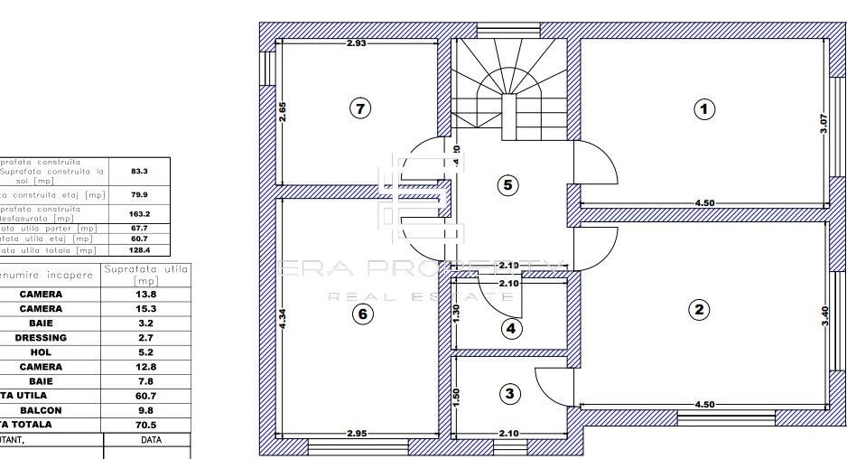 Casa individuala teren 450 mp, Poplaca - Schiță 9