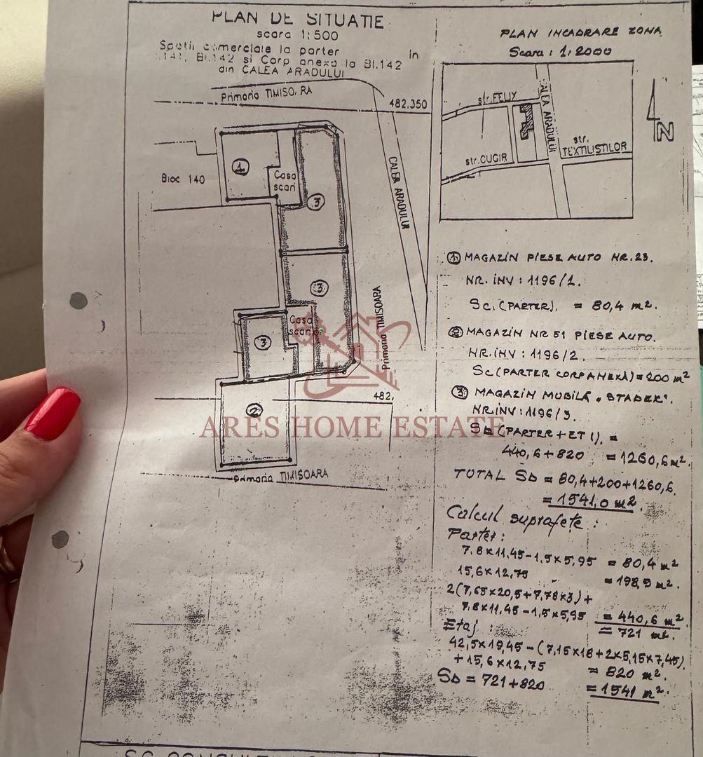 Spațiu comercial 820 mp de închiriat – Calea Aradului - Schiță 13