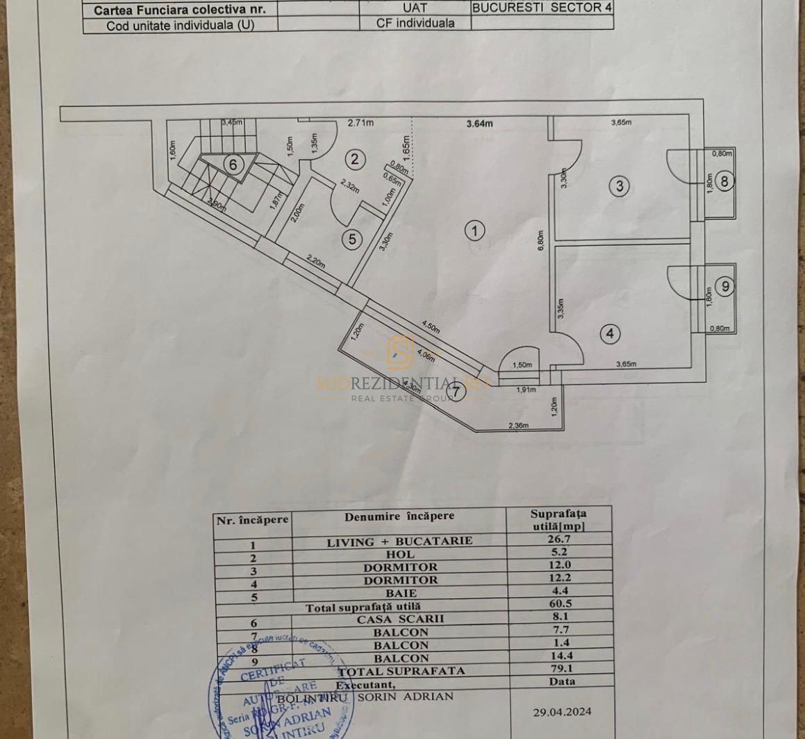 Vila individuala P+2+M, 265 mp, zona Piata Sudului-Brancoveanu - Schiță 5