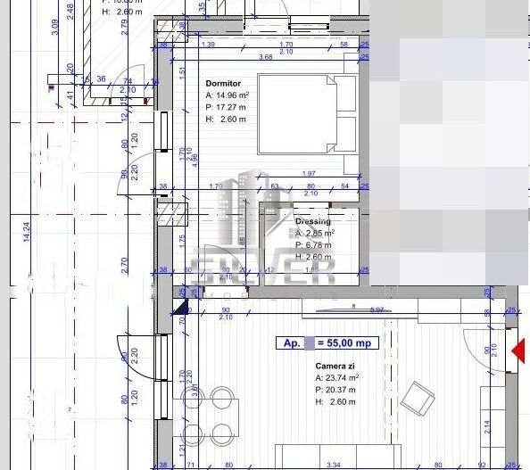 Apartament cu 2 camere/terasa 45 mp/boxa/PRET REDUS! - Poză 5