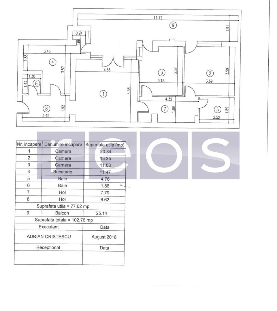 VANZARE 3 CAMERE | LAGUNA RESIDENCE | 102MP | MOBILAT-UTILAT LUX | - Poză 28