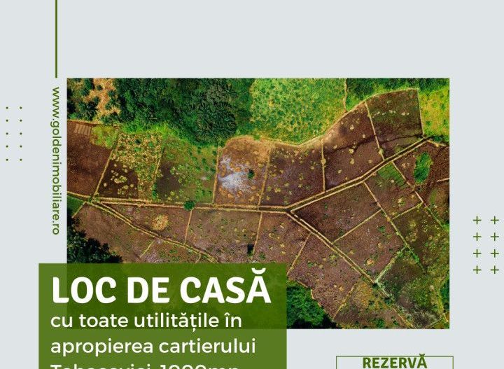 Terenul potrivit pentru viitoarea ta casa-1000mp, langa cartierul Tabacovici - Poză 1