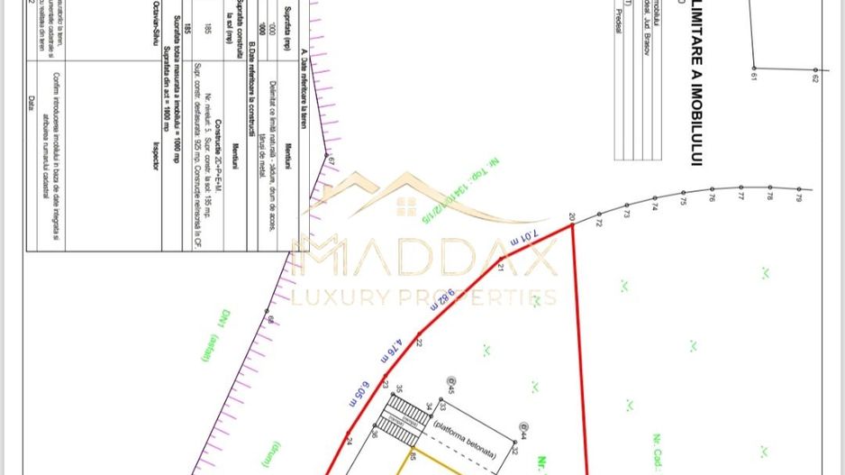 Pensiune Predeal *858mp *teren 1000mp - Schiță 3