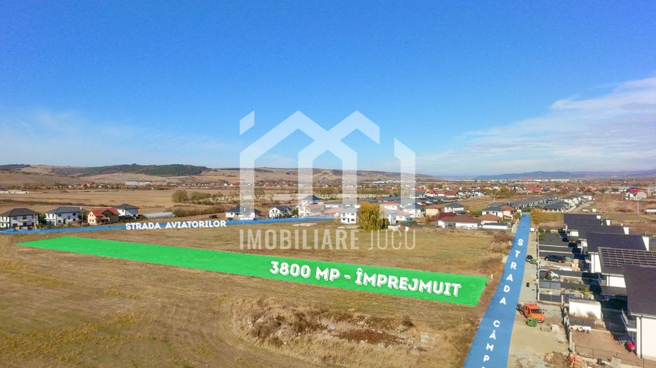 Teren intravilan 3800 mp Jucu de Mijloc | Str. Câmpiei | Dezvoltare - Poză 2