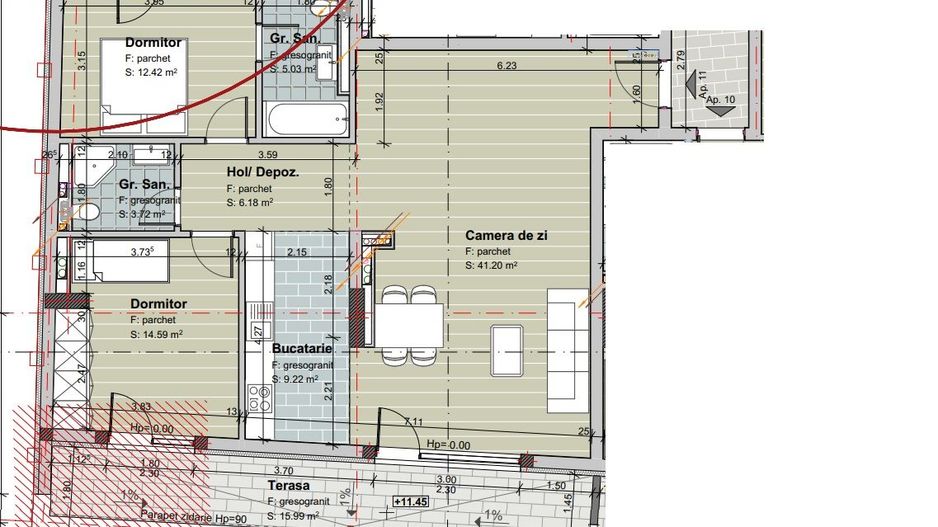 Apartament 3 camere, confort sporit, intr-un imobil rezidental SMART - Poză 8
