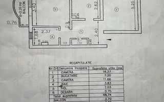 Apartament cu 2 camere decomandat – Dancu  Etaj 2 - Poză 12