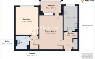 2 camere, et 3, bloc cu lift – vedere la bulevard,  Girocului - Kaola - Poză 22