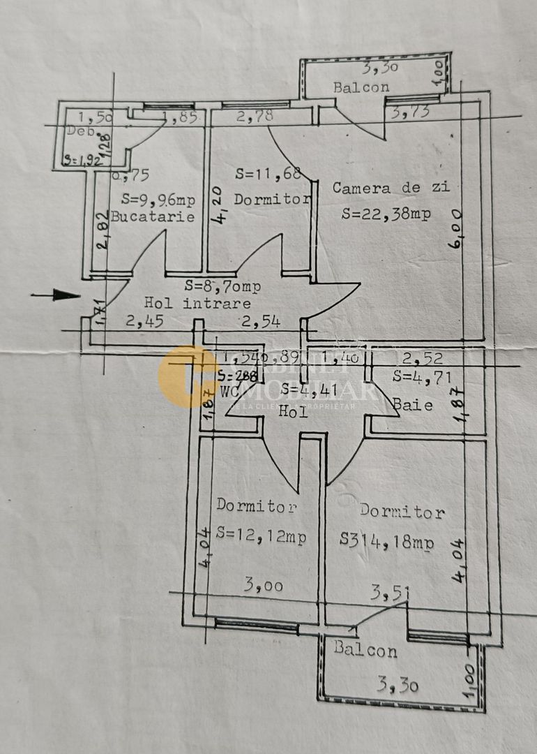 4 camere decomandat | 91 mp | CUG – Șos. Nicolina - Poză 16