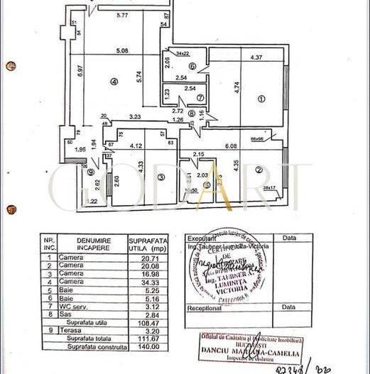 4 Camere | Mobilat | Utilat  | LUX  | Dorobanti | Loc de parcare - Schiță 19