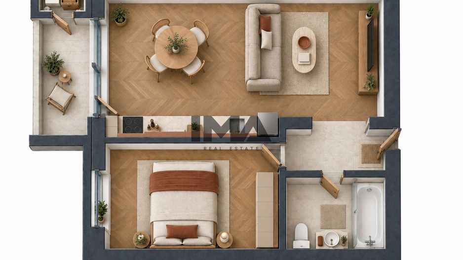 Apartament 2 camere | etaj intermediar | bloc nou | zona VIVO - Poză 4