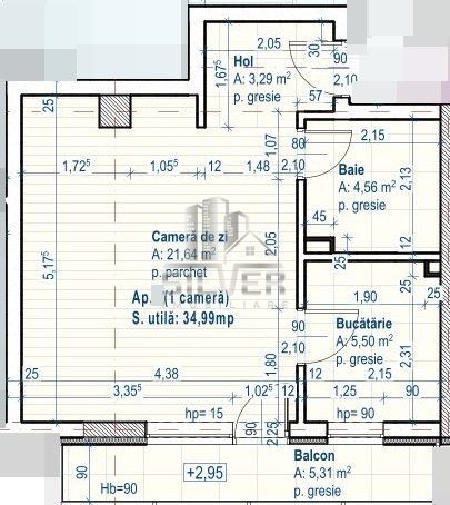 Apartament cu 1 camera/35 mp/zona strazii Fagului. - Poză 5