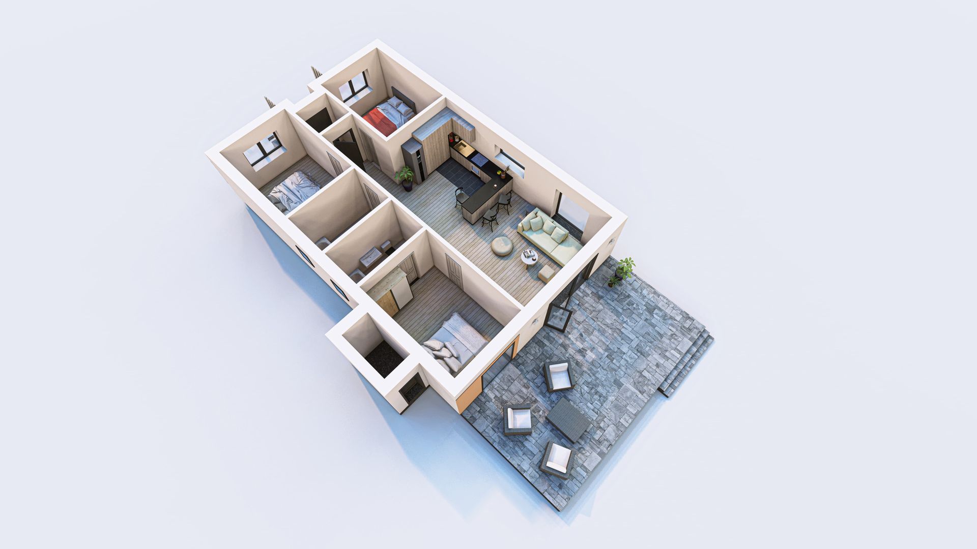 Vilă Individuală Parter - 130mp construiti - 396mp teren - Poză 10