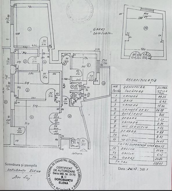 APARTAMENT 3 CAMERE | ULTRACENTRAL - Schiță 2