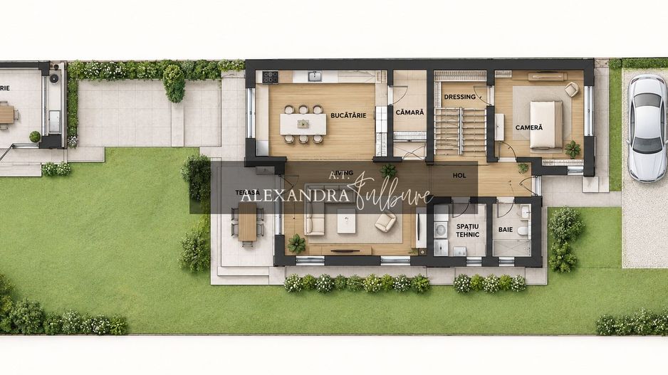 Casa individuala NZEB, 5 camere, 3 bai, finisata, P+ET+POD, Someseni - Poză 6