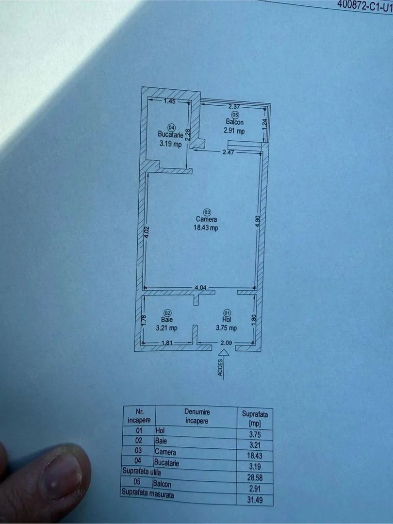 Circumvalatiunii | 1 Camera | Ideal Investitie. - Poză 4