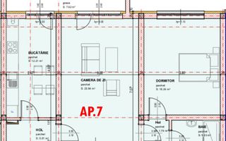 Apartament 2 camere | Semidecomandat | Zona Brana - Poză 1