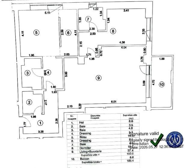 Apartament Pipera 3 camere | Parcare Inclusa In Pret - Poză 11