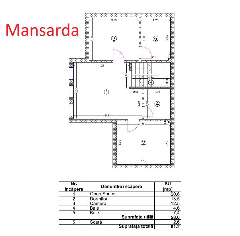 Vila individuala P+1+M | 2024 | Posibilitate Rate Directe | Curent Trifazic - Schiță 29