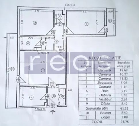 DE VANZARE APARTAMENT 3 CAMERE  BLD TIMISOARA  - ZONA PLAZA ROMANIA - Poză 10