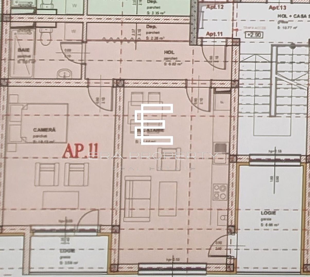 Apartament 2 camere 58mp /la cheie/zona Brana, Selimbar - Schiță 9
