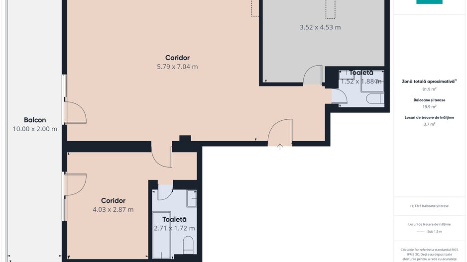 Apartament 3 camere , 2 băi , zona Freidorf - Poză 15