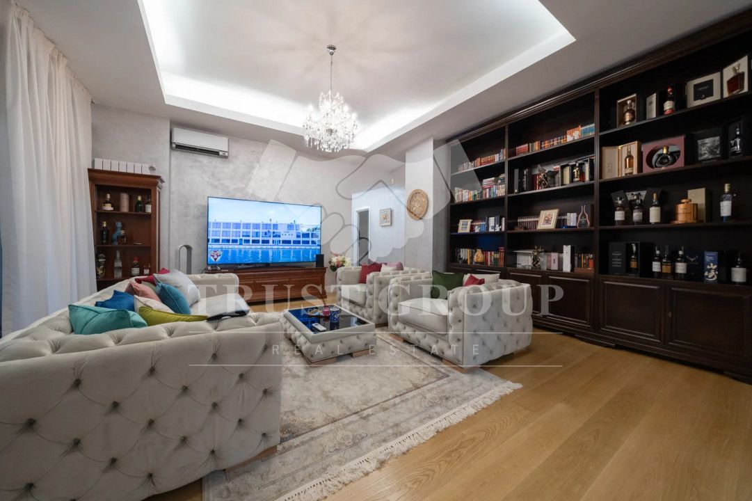 Apartament 5 camere Herastrau | Parter cu 100mp curte | 2 Locuri Parcare+Boxa - Poză 3
